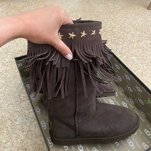 JIMMY CHOO x UGG Fringe boot